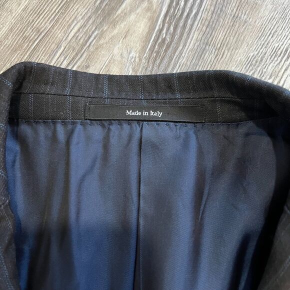 Ermenegildo Zegna Traveller Micronsphere Blazer 54R 100% Wool Pinstripe Italy - Picture 10 of 11